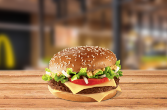 Бургер Биг Тейсти Джуниор - меню McDonalds